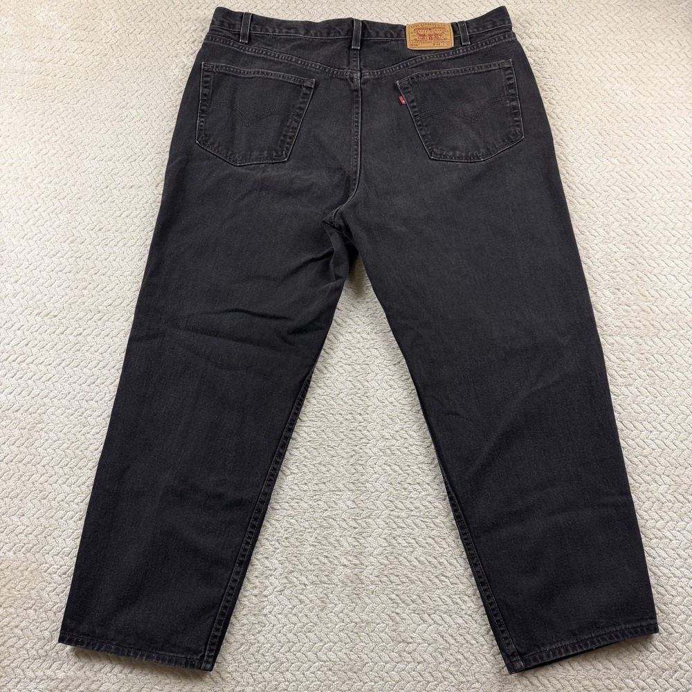 Vintage Levi's 550 Relaxed Fit Jeans‎ Mens 44x30 Faded Black Denim Jeans Y2K USA - Picture 2 of 16